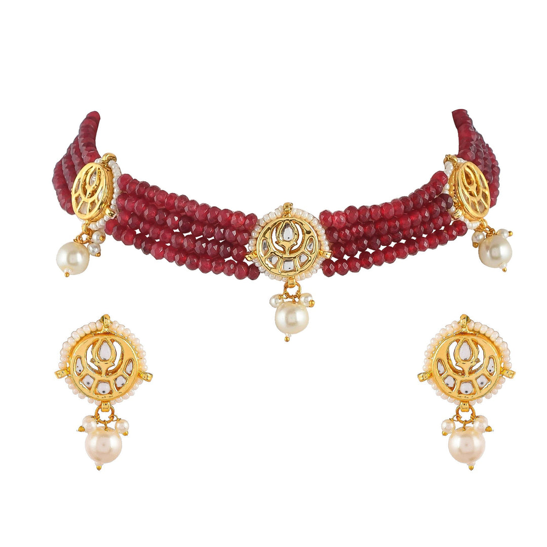 Royal Kundan Elegance Choker Necklace Set