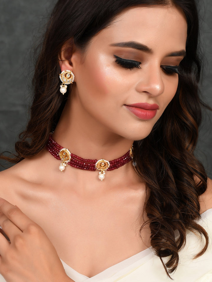 Royal Kundan Elegance Choker Necklace Set