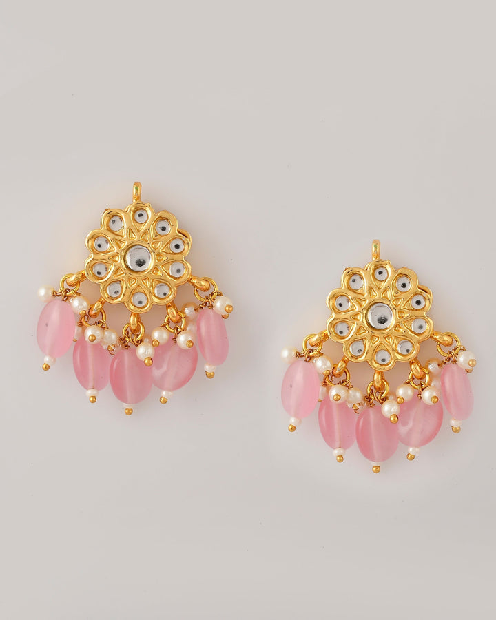Pastel Pink Cascade Necklet set