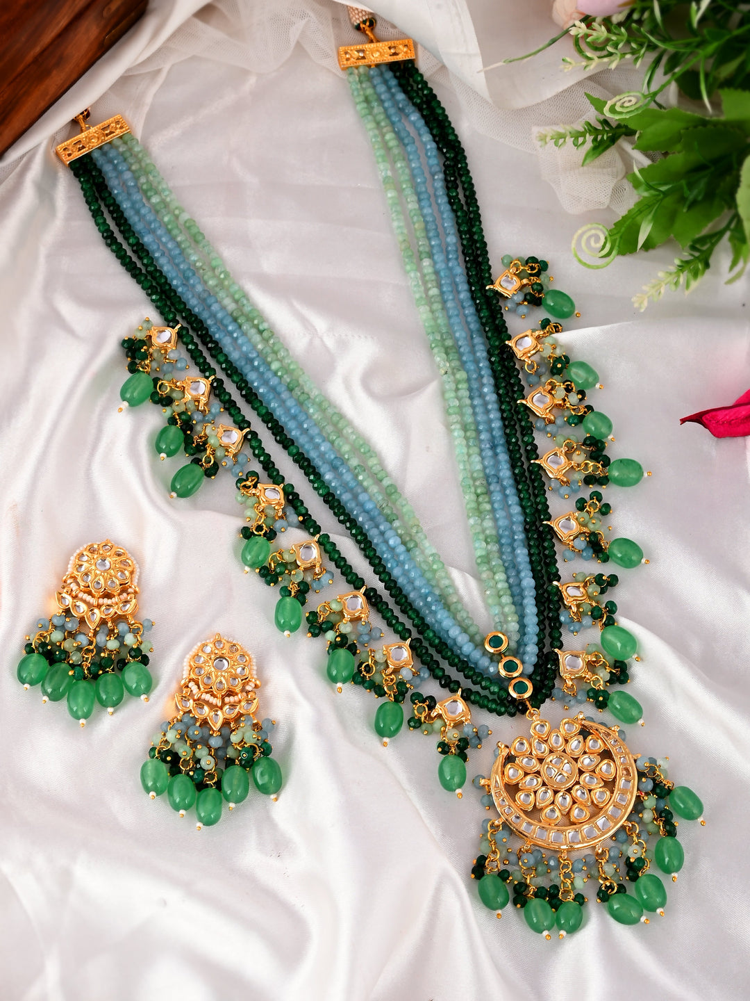 Royal Regalia Kundan Cascade Set