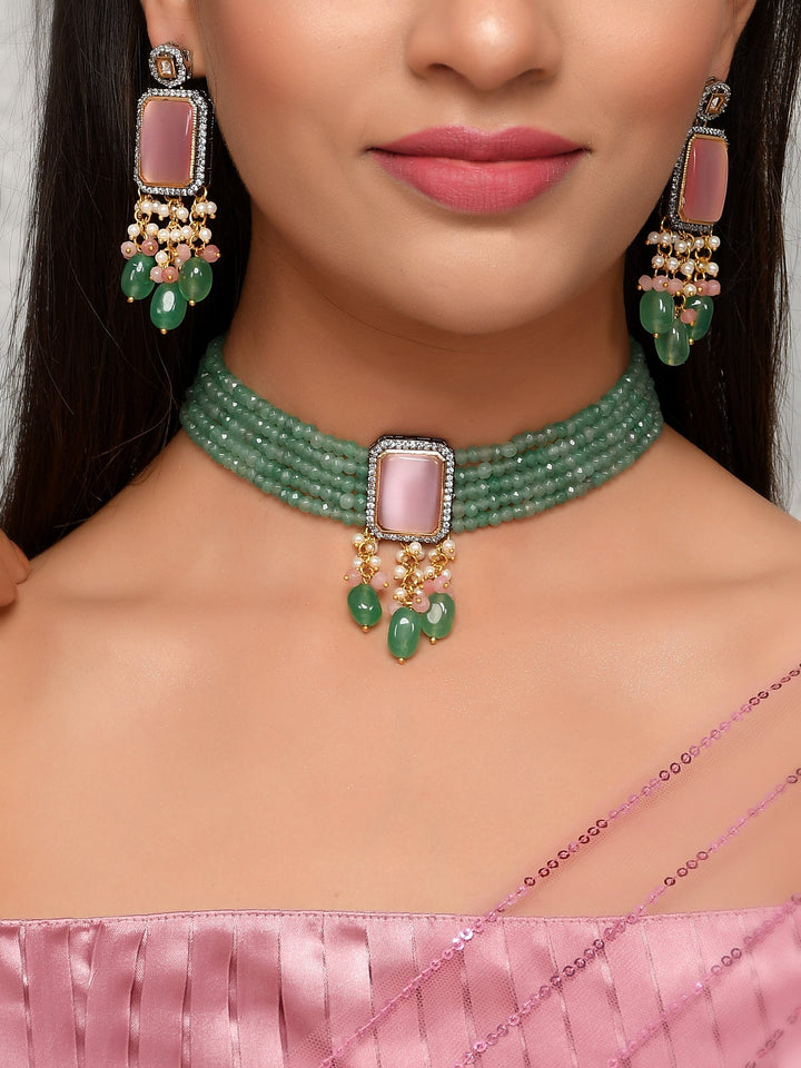 Gilded Grace Kundan Choker necklace set