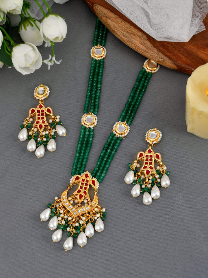 Regal Kundan Long Strand set