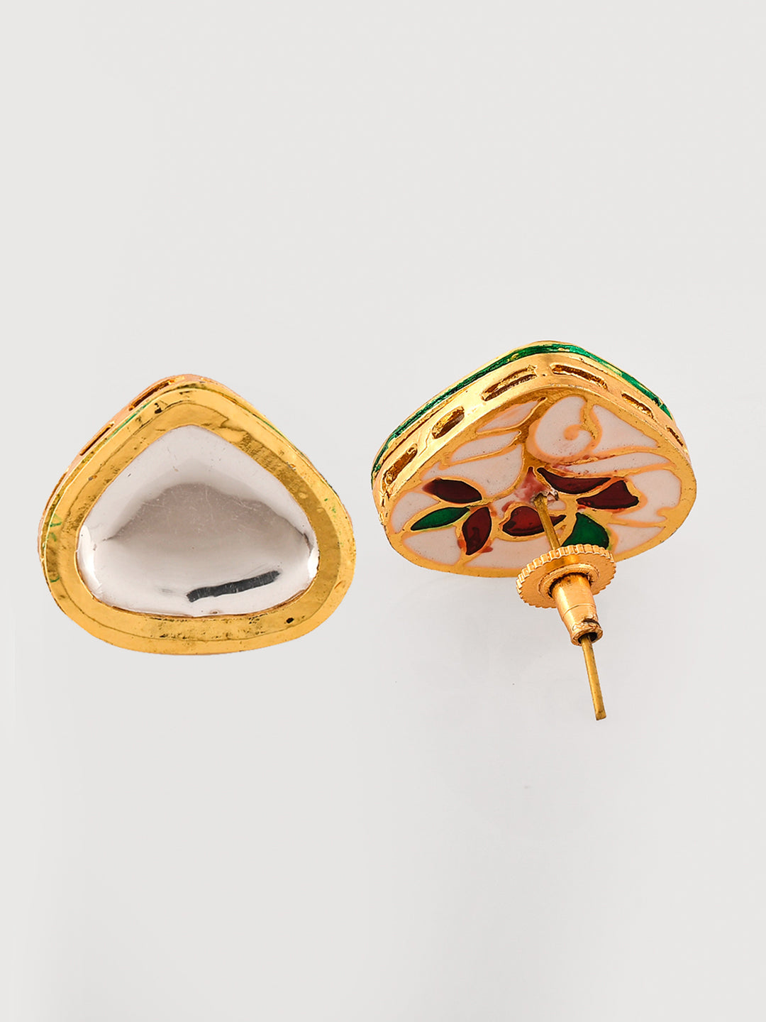 Gold-Plated White Kundan Jewellery Set