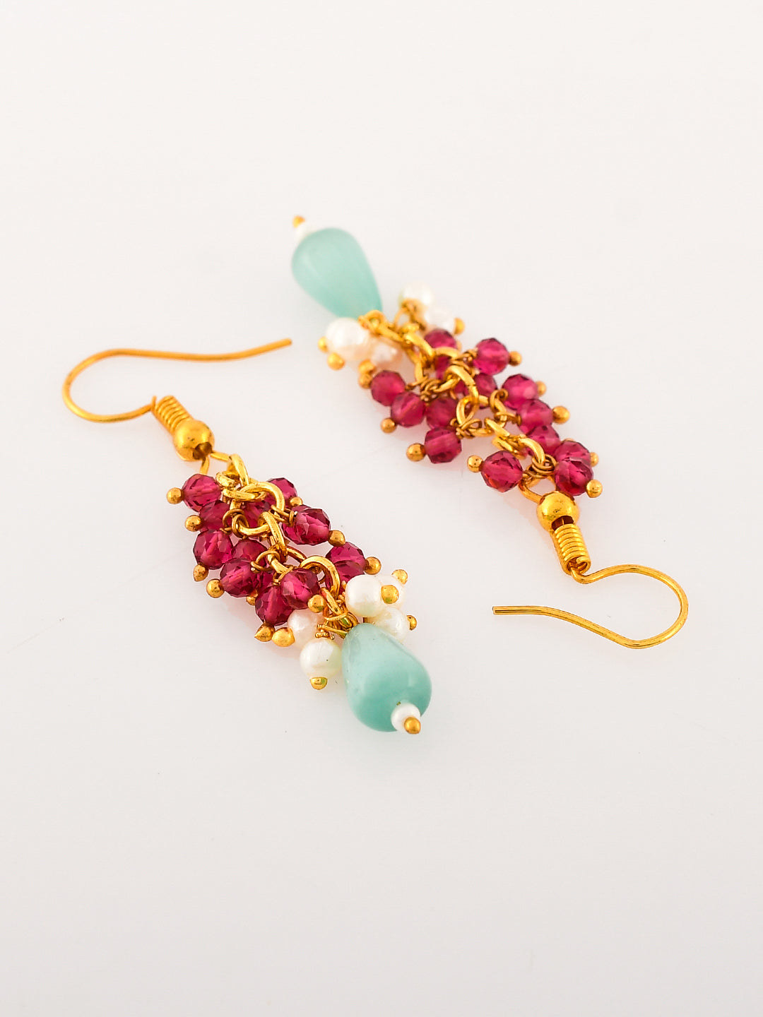 Garnet Glamour Choker Necklace Set