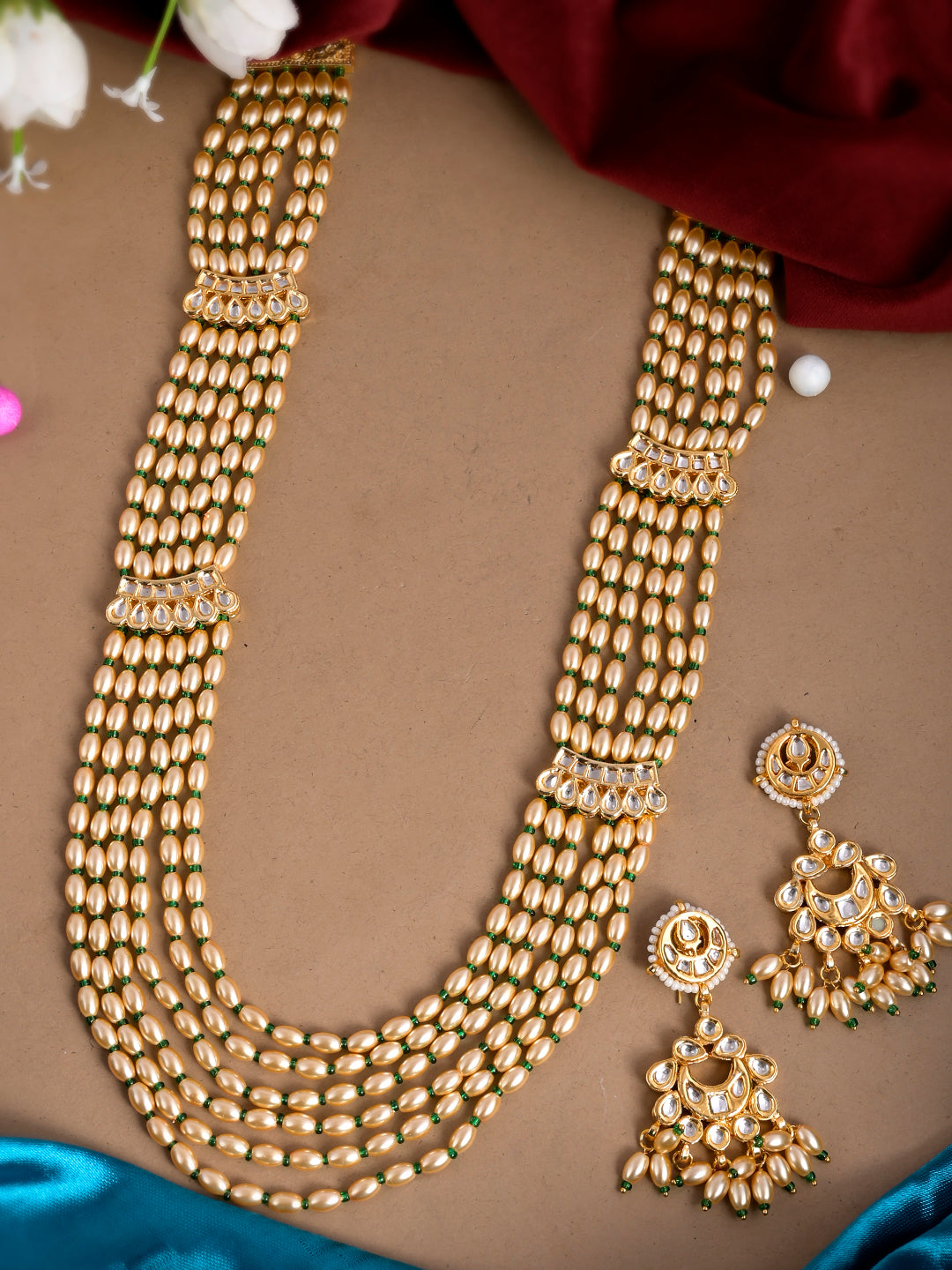Golden Harmony Layers Necklace Set