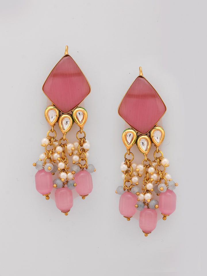 Gleaming Kundan Cascade Necklace Set