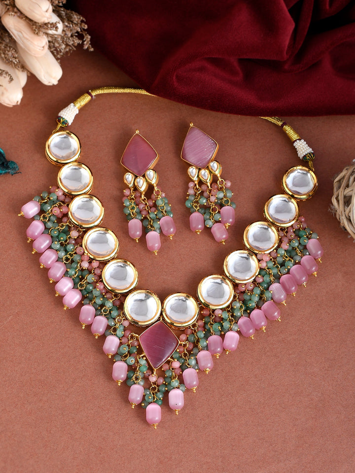 Pink Opulence Choker Necklace set