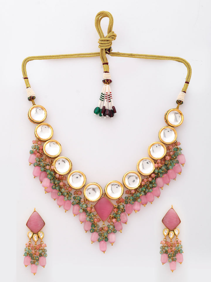 Pink Opulence Choker Necklace set