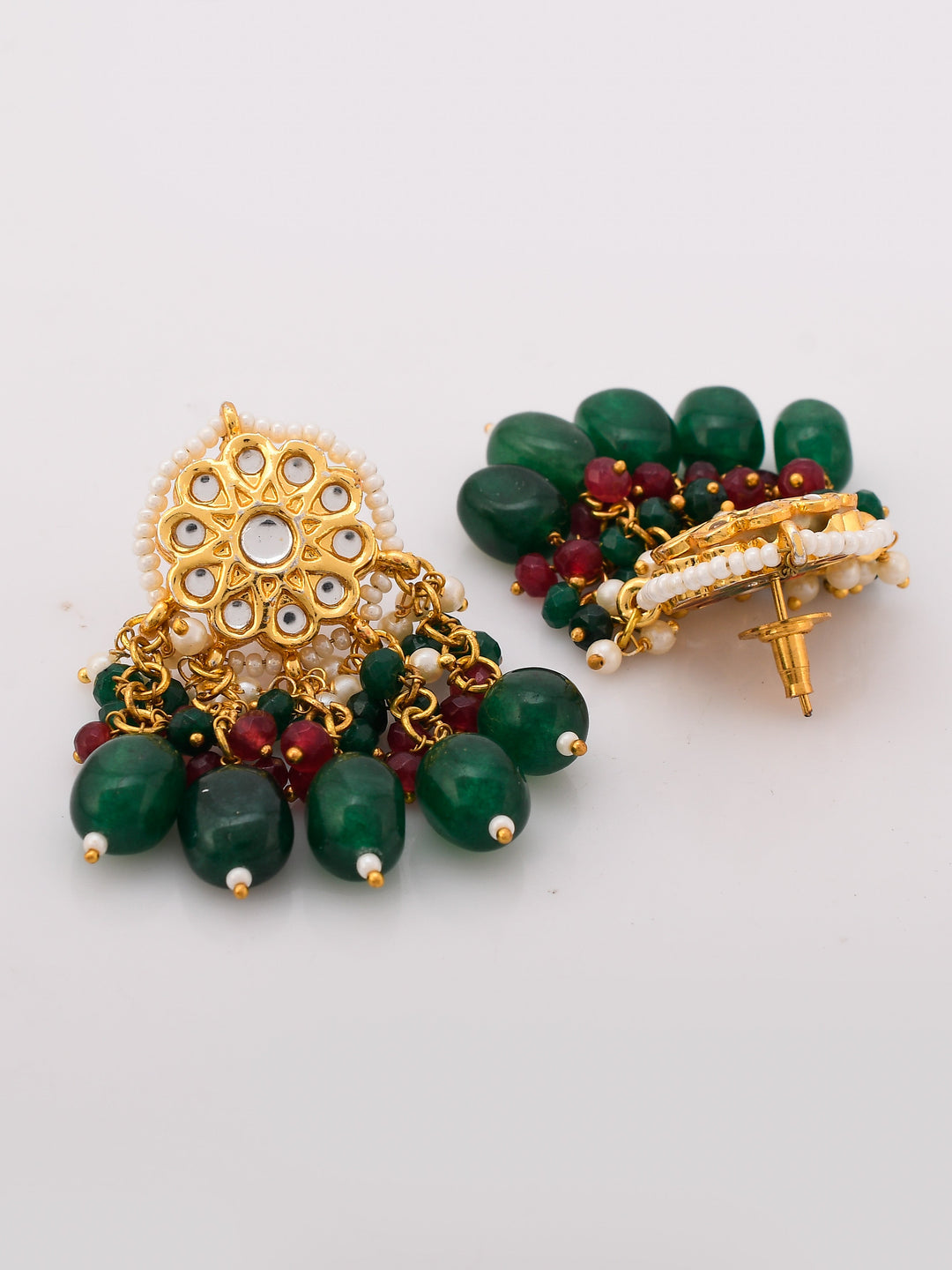 Ruby Ribbon Choker Necklace Set