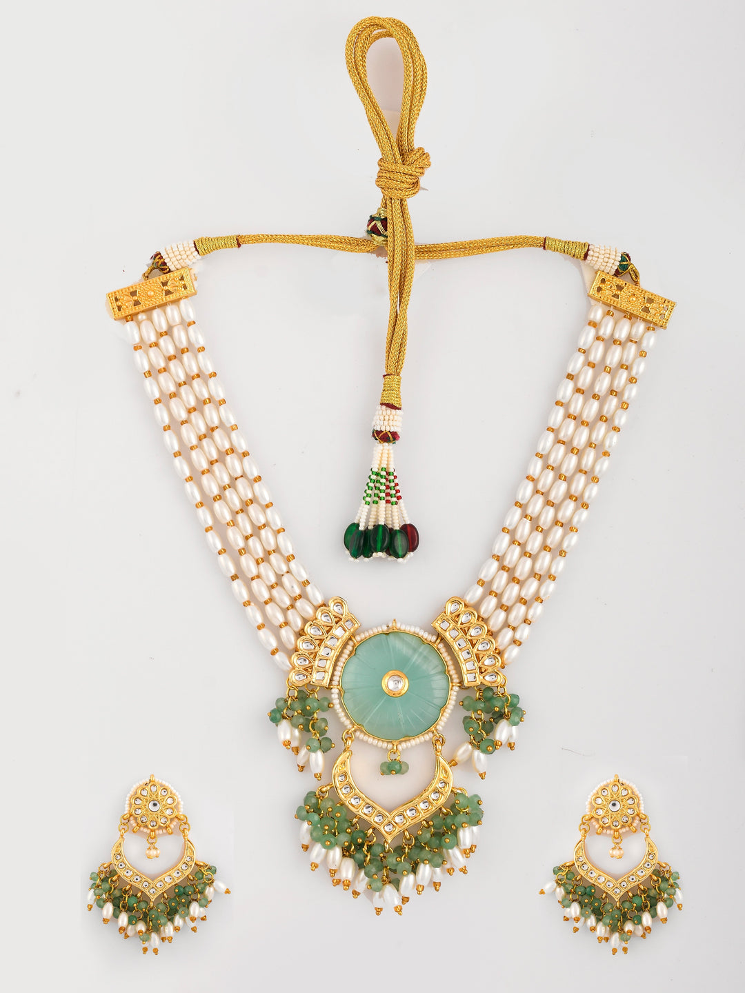 Designer Carvin Stone Necklace