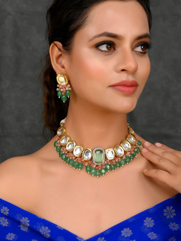 Green Goddess Ensemble Necklace