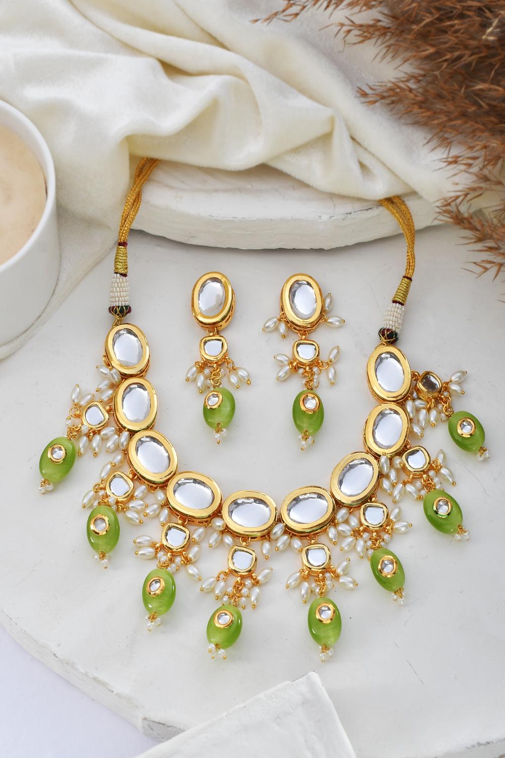 Handcrafted Kundan Artisanal Elegance Necklace Set