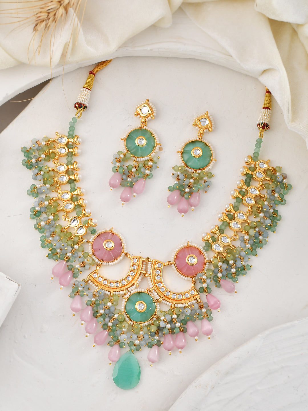 Partywear Kundan Mesmerize Necklace Set