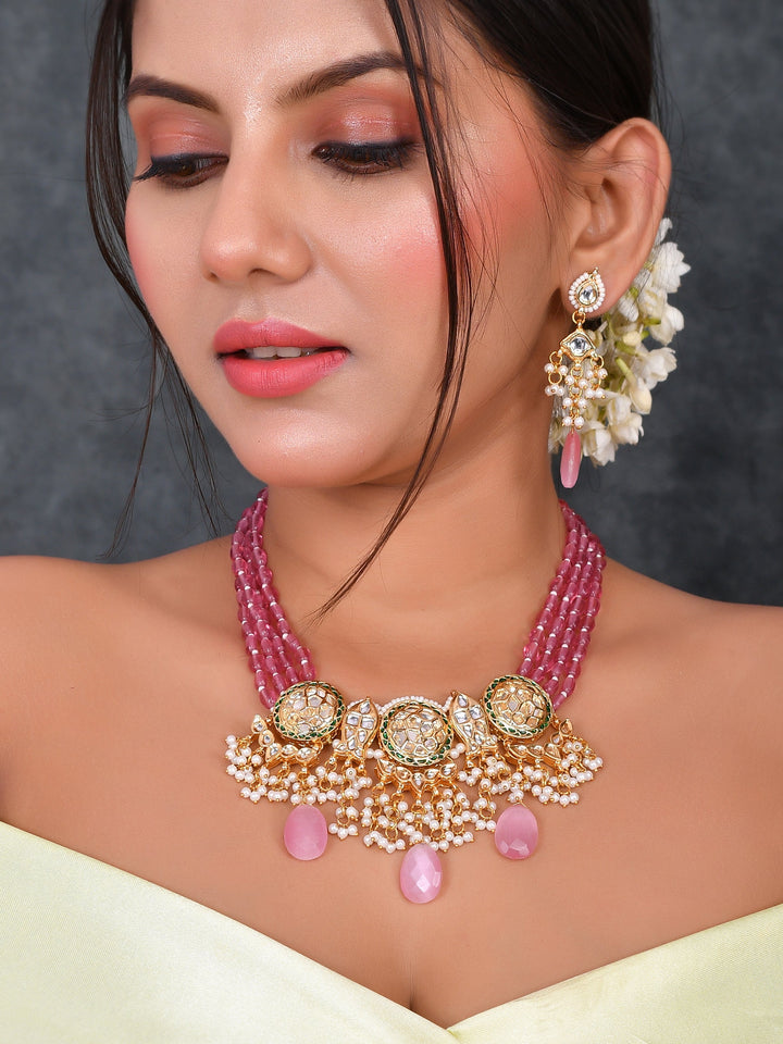 Partywear Kundan Glamour Choker Necklace Set
