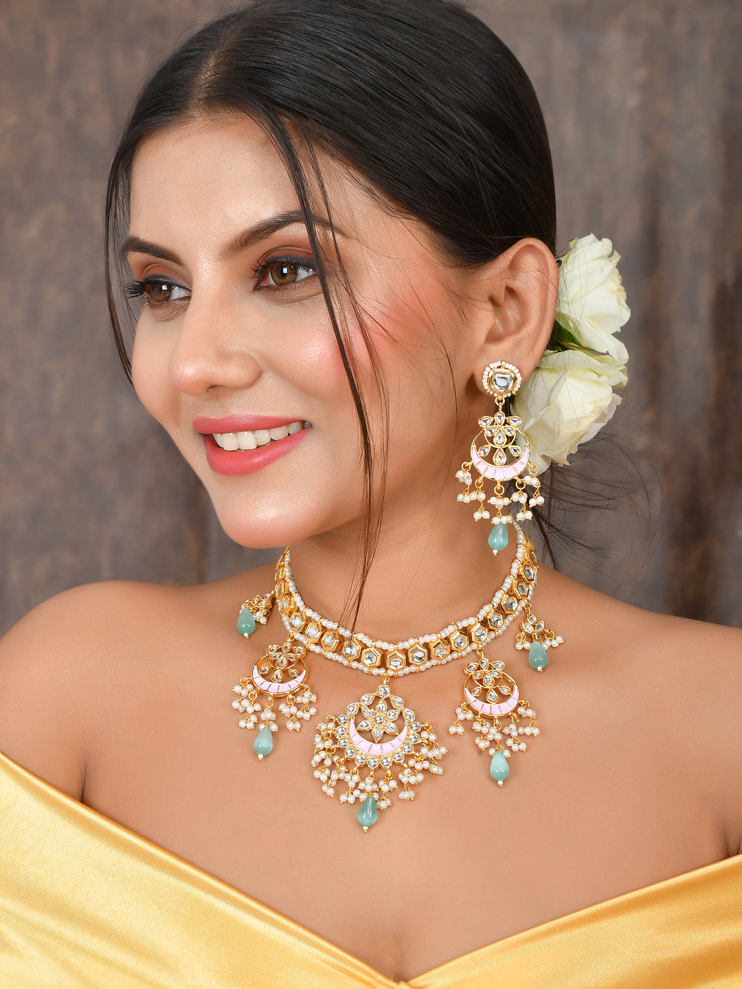Meena Opulence Partywear Necklace Set