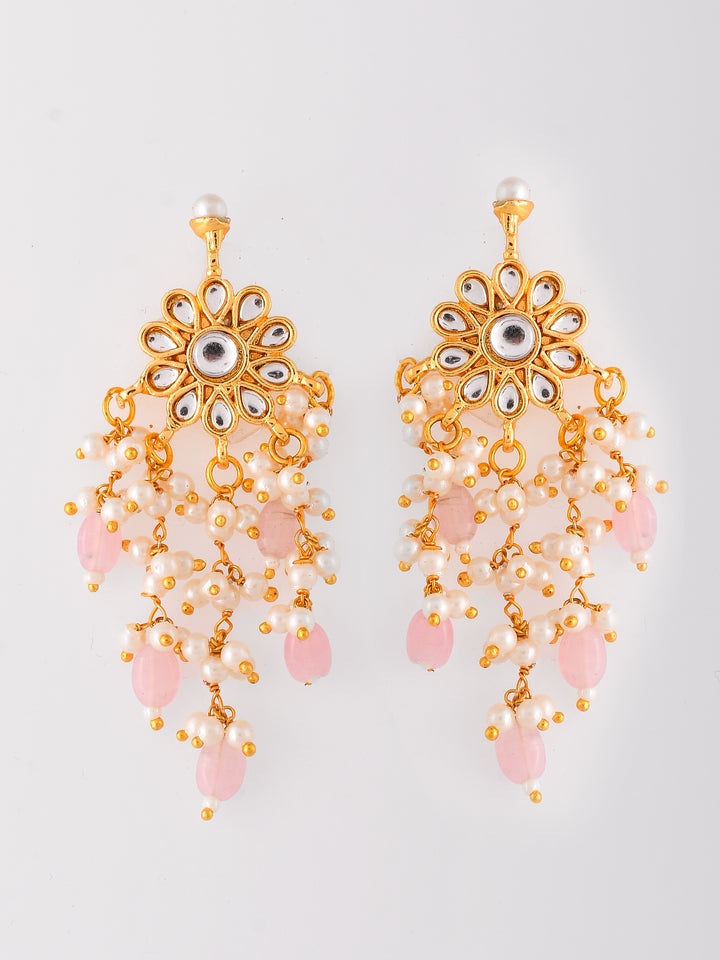 Kundan Queen's Delight Pink Necklace Set