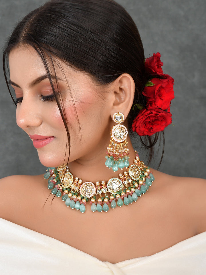 Captivating Kundan Meenakari Ensemble