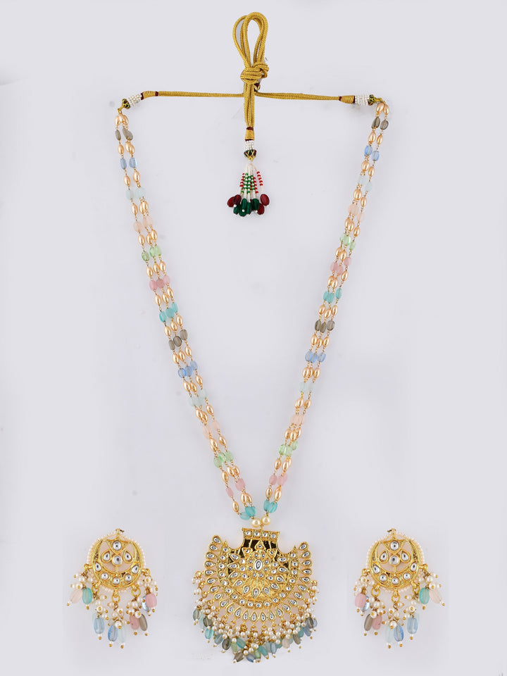 Multcolor Kundan Mélange Designer Necklace