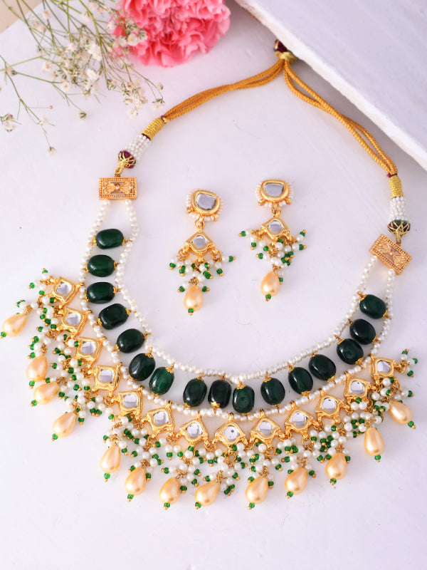 Mossy Magic Choker Suite Necklace