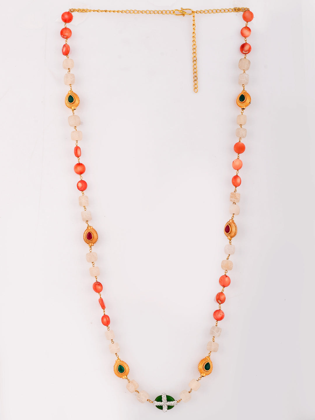 Dastoor Gold-Toned  White Brass Gold-Plated Necklace