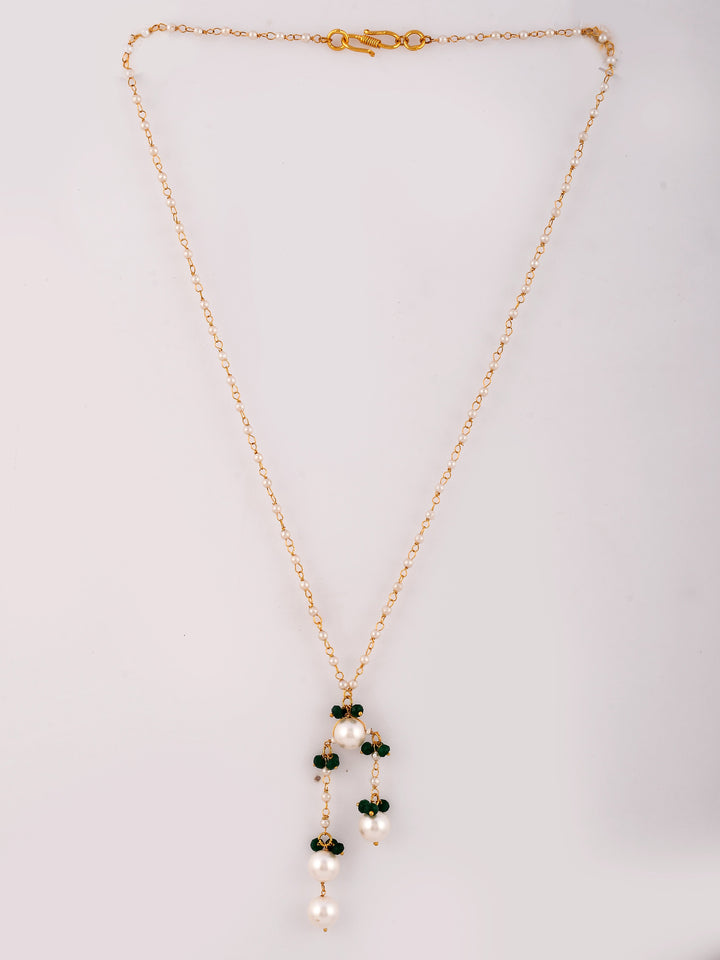 Dastoor Gold-Toned  White Brass Gold-Plated Necklace