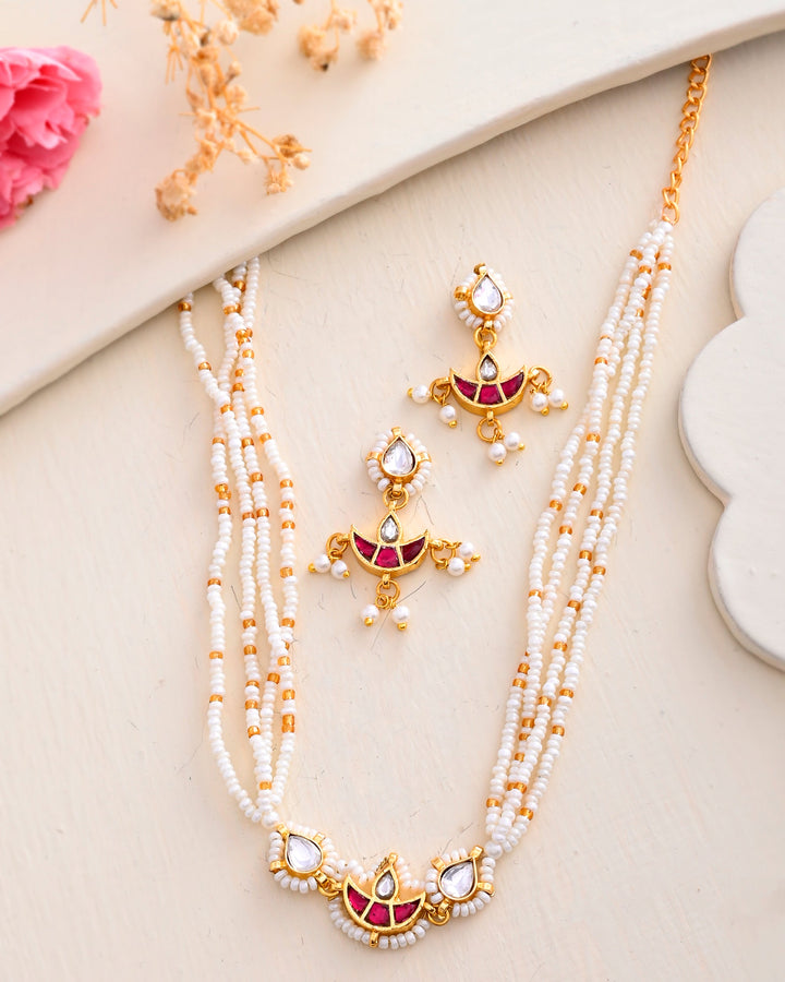 Jadau Pachhi kundan Choker Necklace set