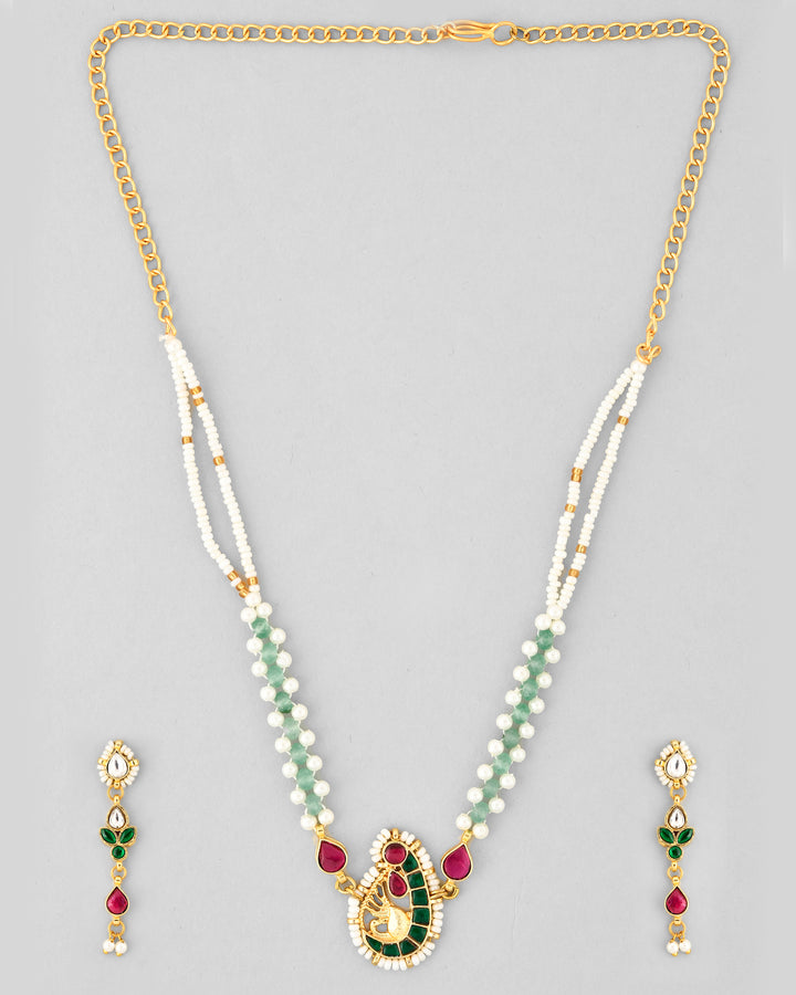 Jadau Pachhi kundan Choker Necklace set