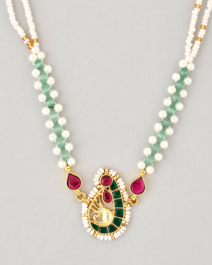 Jadau Pachhi kundan Choker Necklace set