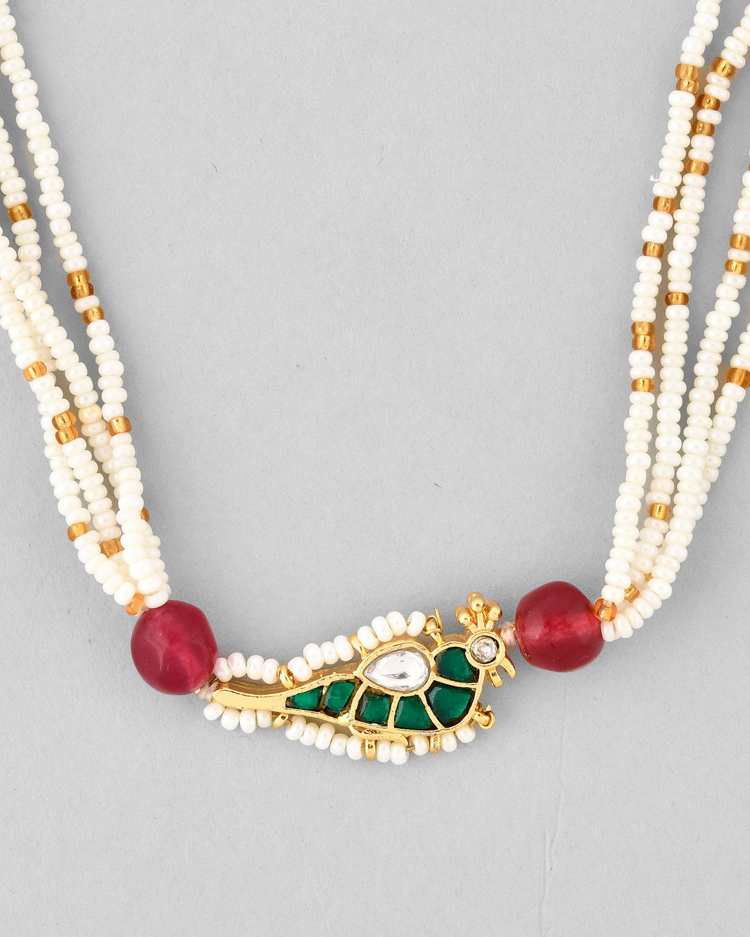 Jadau Pachhi kundan Choker Necklace set