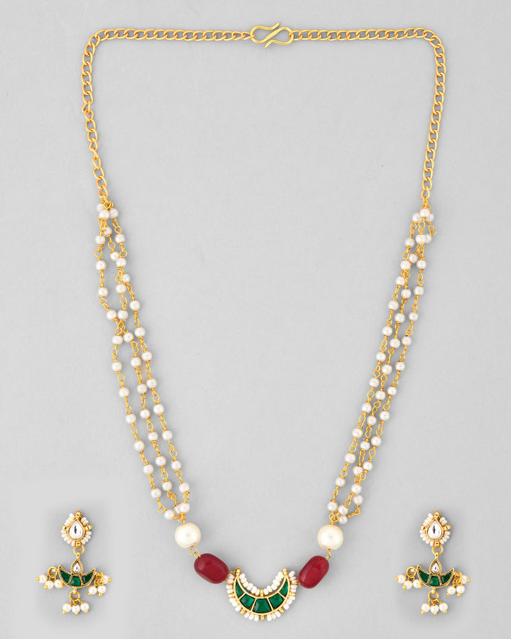 Jadau Pachhi kundan Choker Necklace set