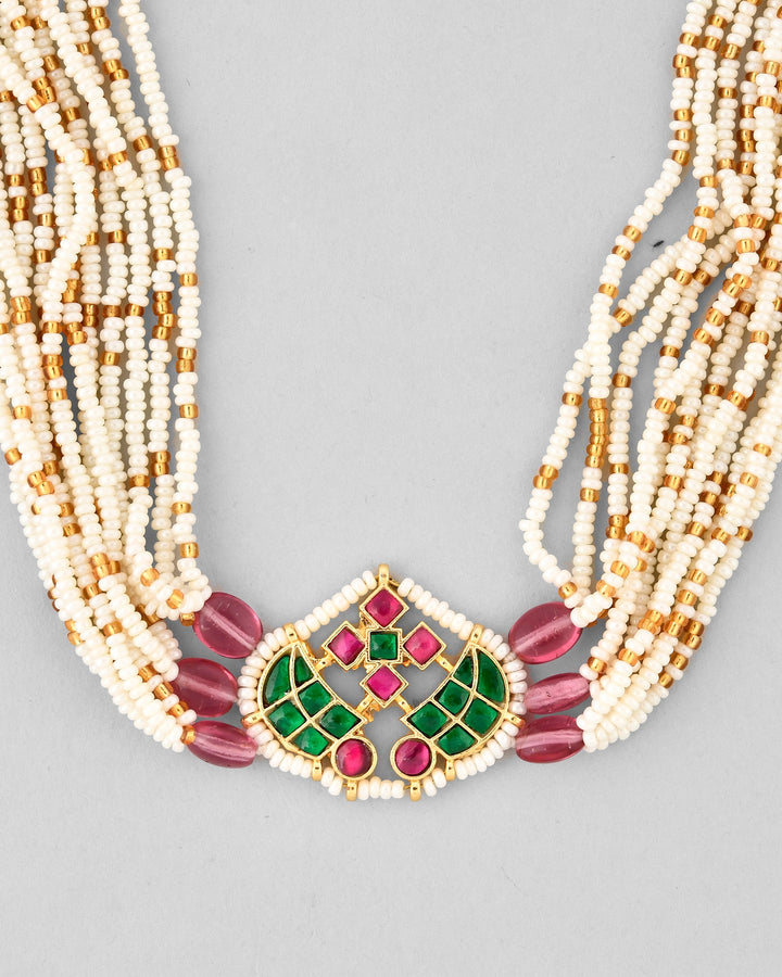 Jadau Pachhi kundan Choker Necklace set