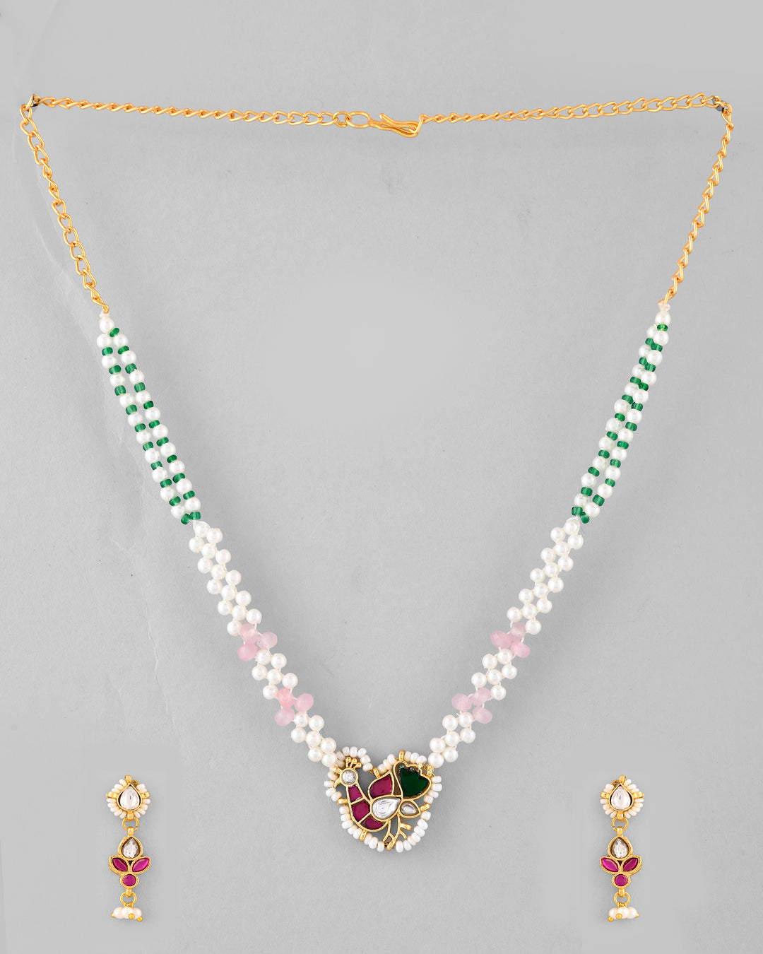 Jadau Pachhi kundan Choker Necklace set