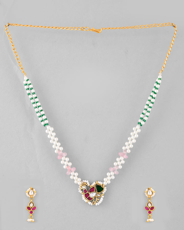 Jadau Pachhi kundan Choker Necklace set