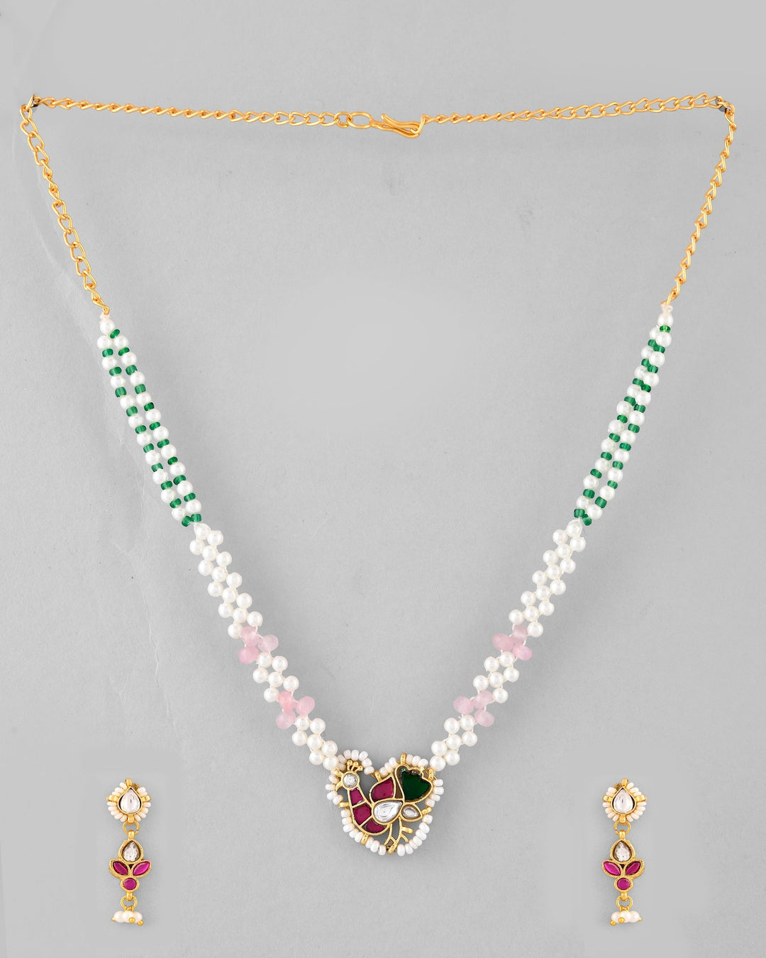 Jadau Pachhi kundan Choker Necklace set