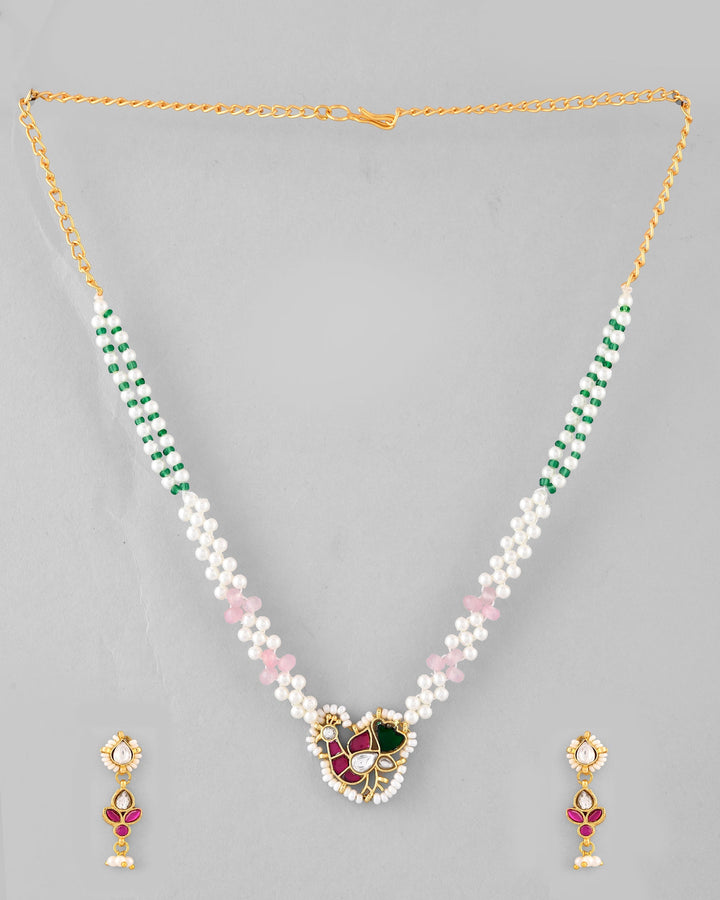 Jadau Pachhi kundan Choker Necklace set