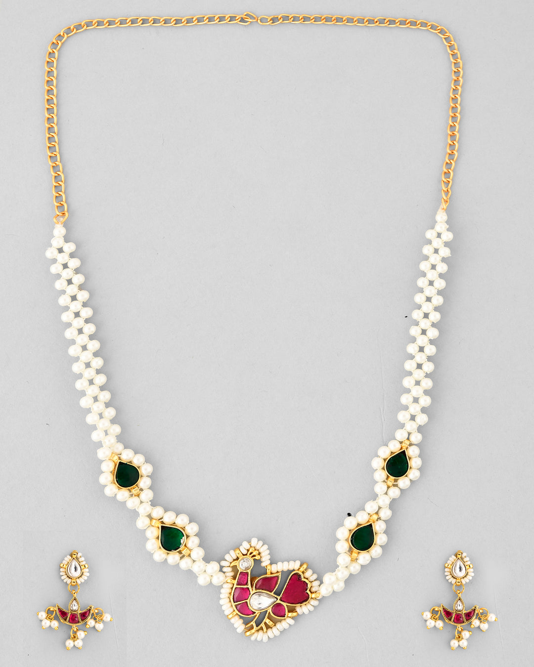 Jadau Pachhi kundan Choker Necklace set