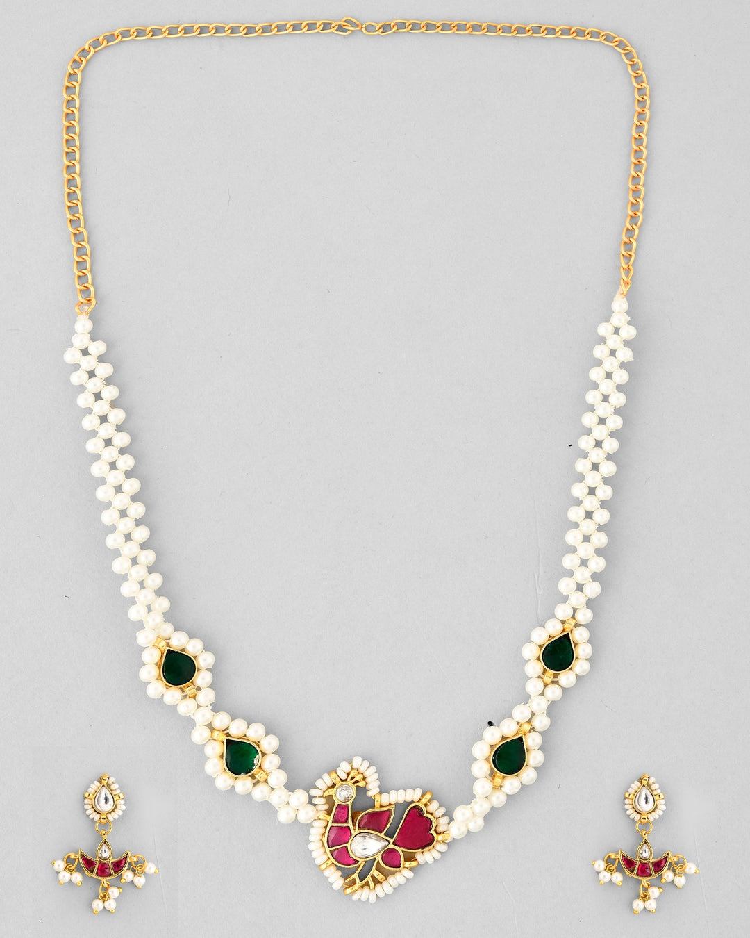 Jadau Pachhi kundan Choker Necklace set