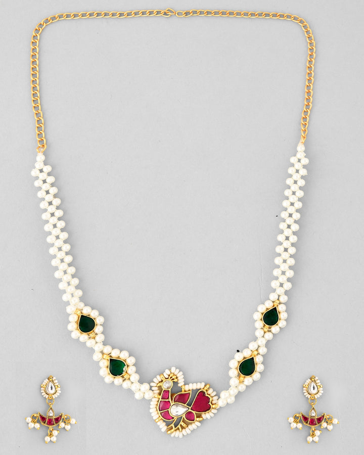 Jadau Pachhi kundan Choker Necklace set