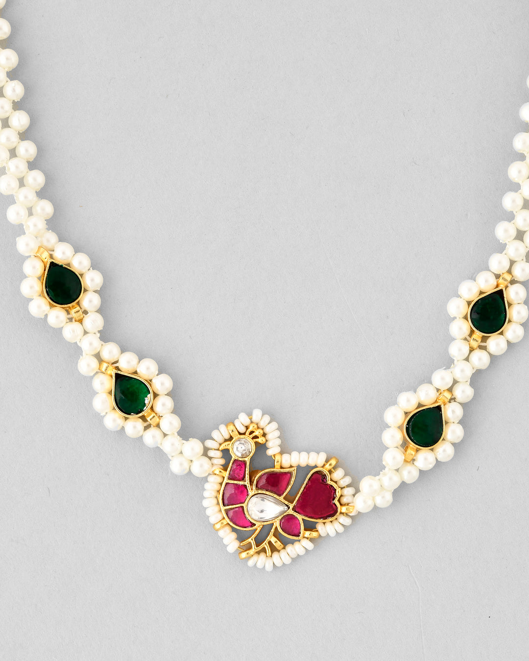 Jadau Pachhi kundan Choker Necklace set