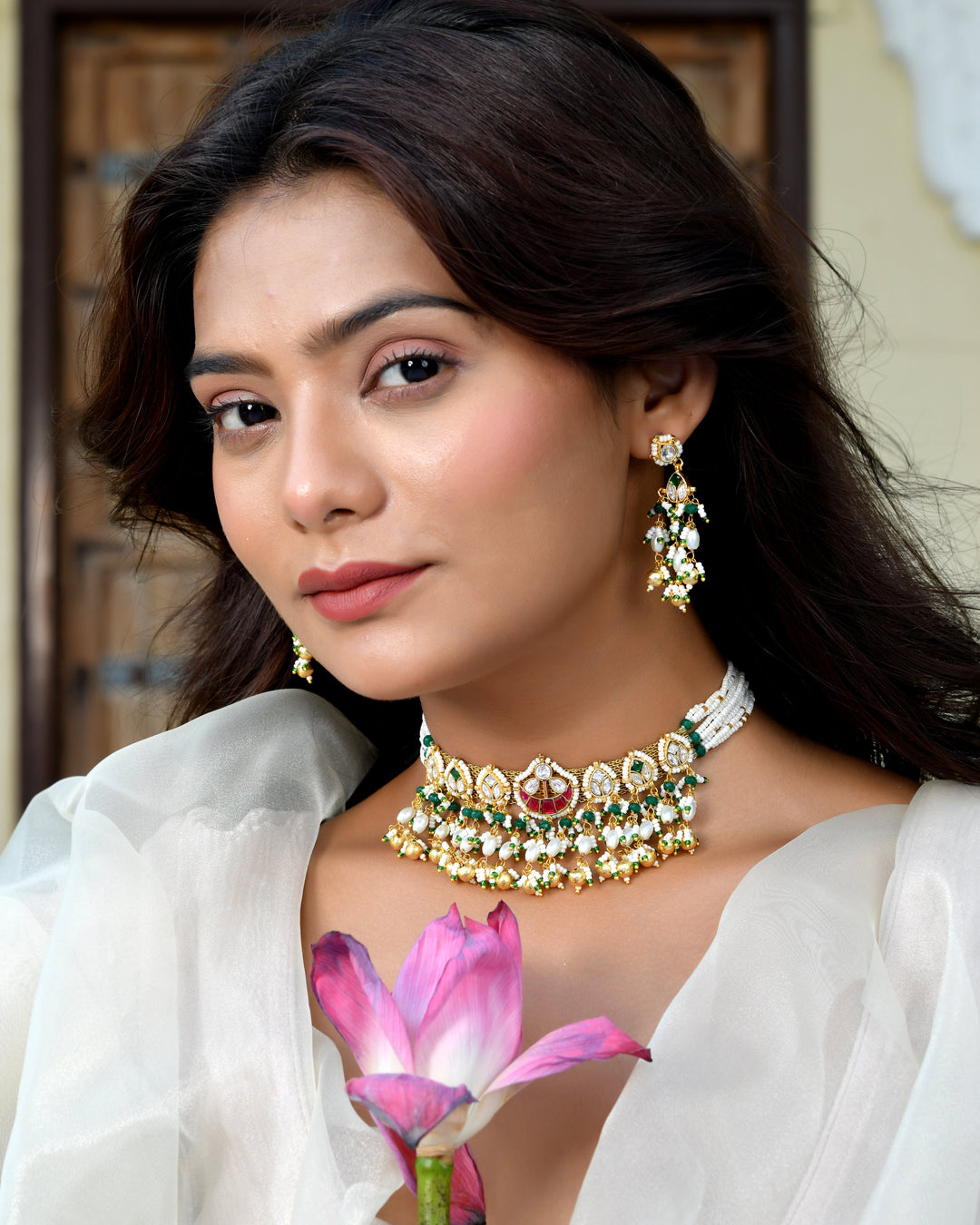 Divine Pachhi Kundan Touch