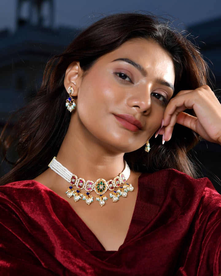 Eternal Pachhi Kundan Shine