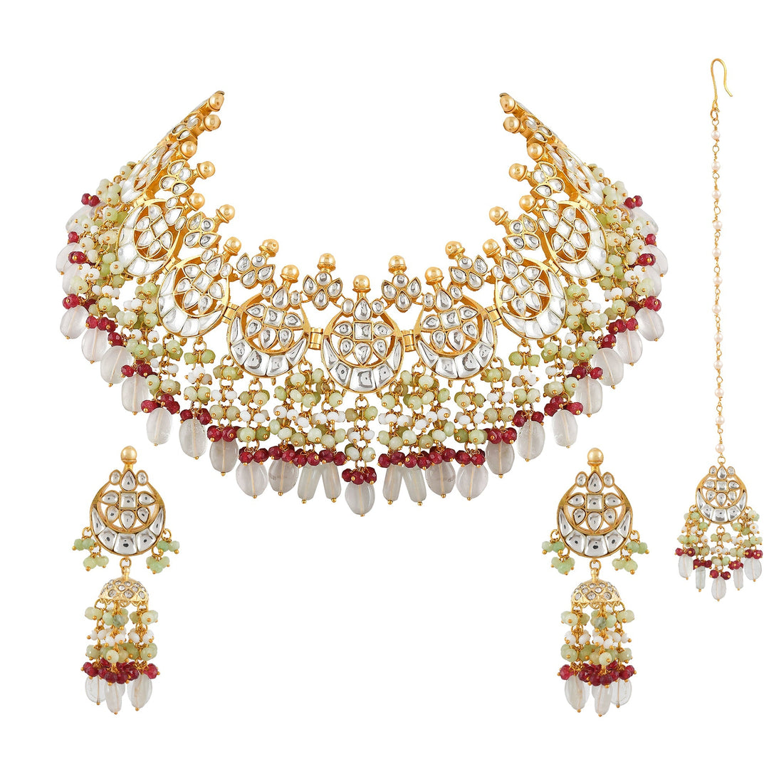 Dastoor Jadau Kundan Designer Bridal Set