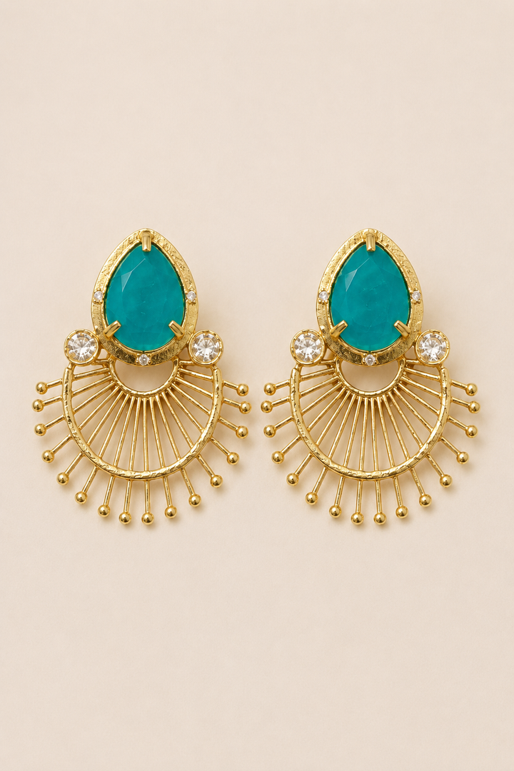 Turquoise Stone Designer Earrings