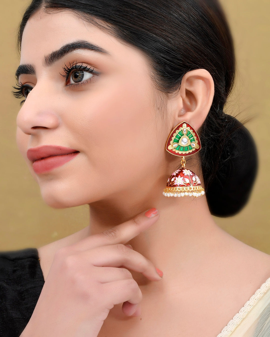 Dastoor Meenakari Beautiful  Earring