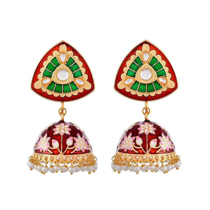 Dastoor Meenakari Beautiful  Earring