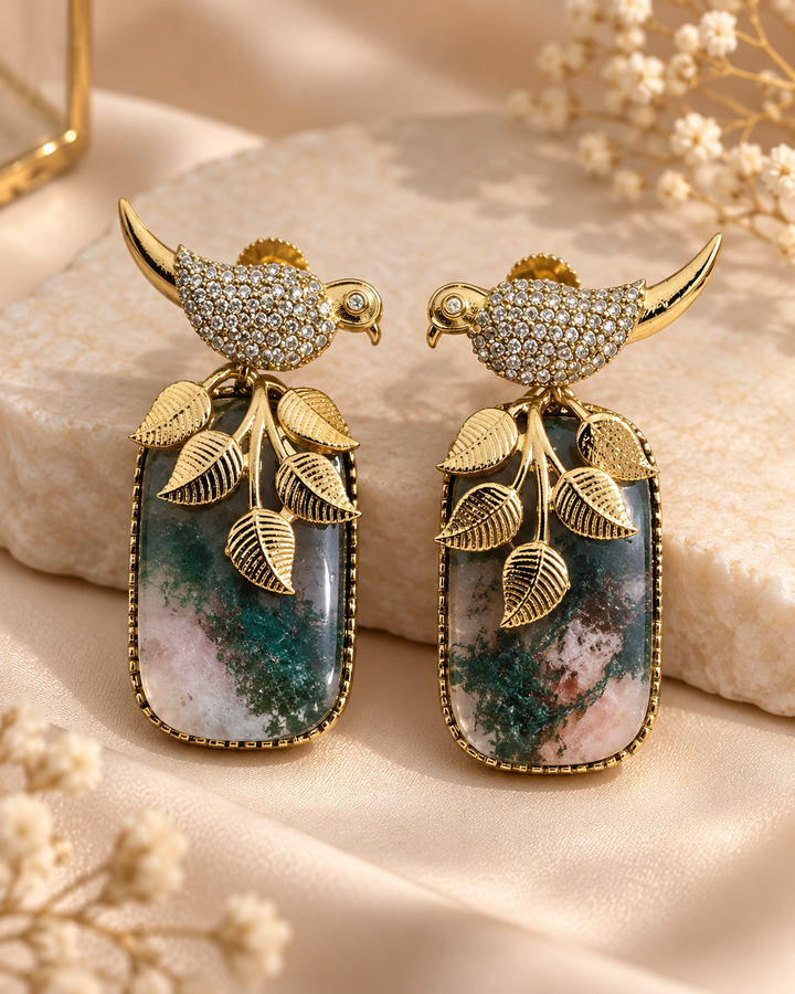 Green Marbled Bird Drops