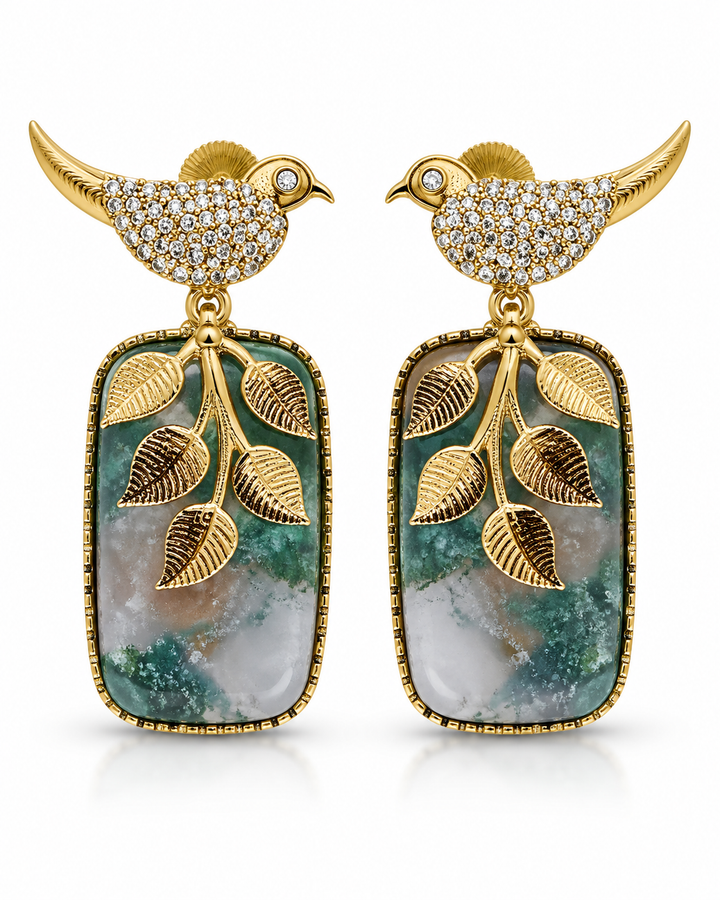Green Marbled Bird Drops