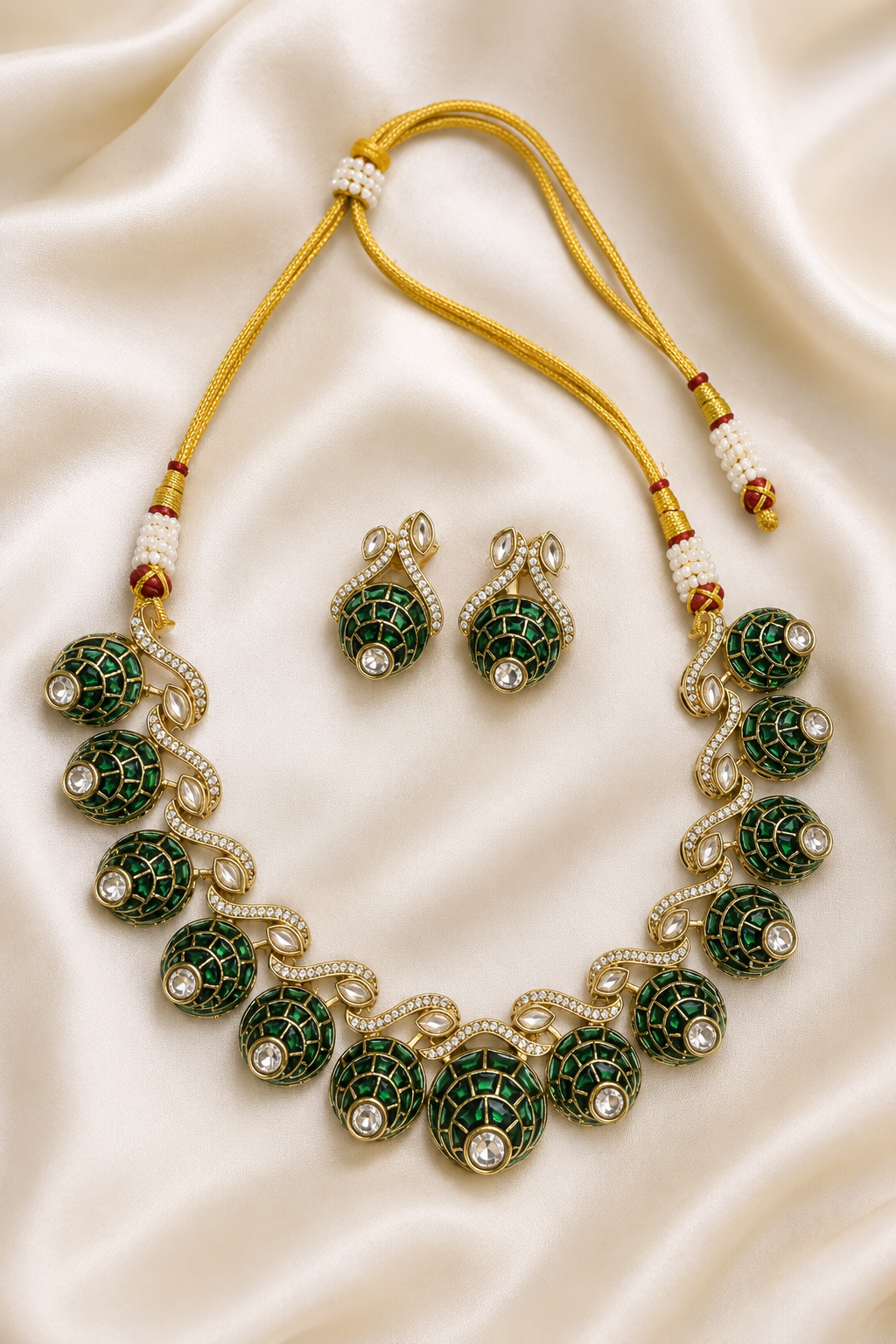 Green Dome Choker Set