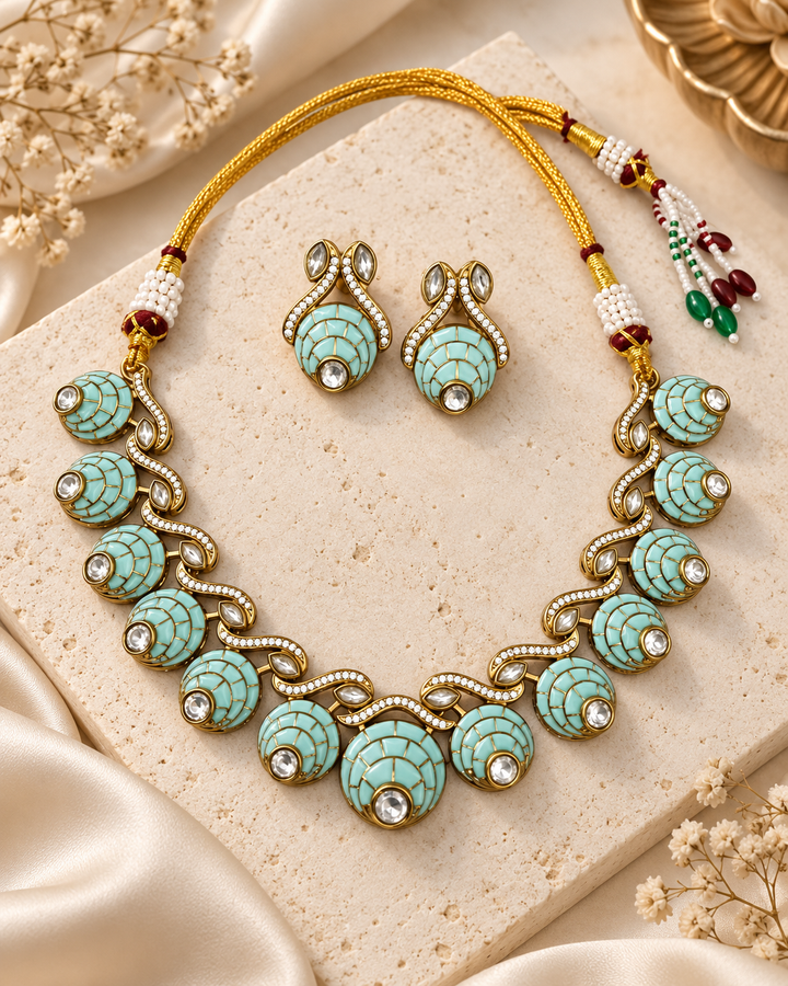 Mint Dome Choker Set