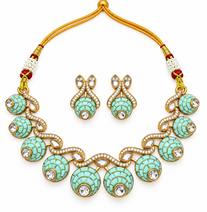 Mint Dome Choker Set